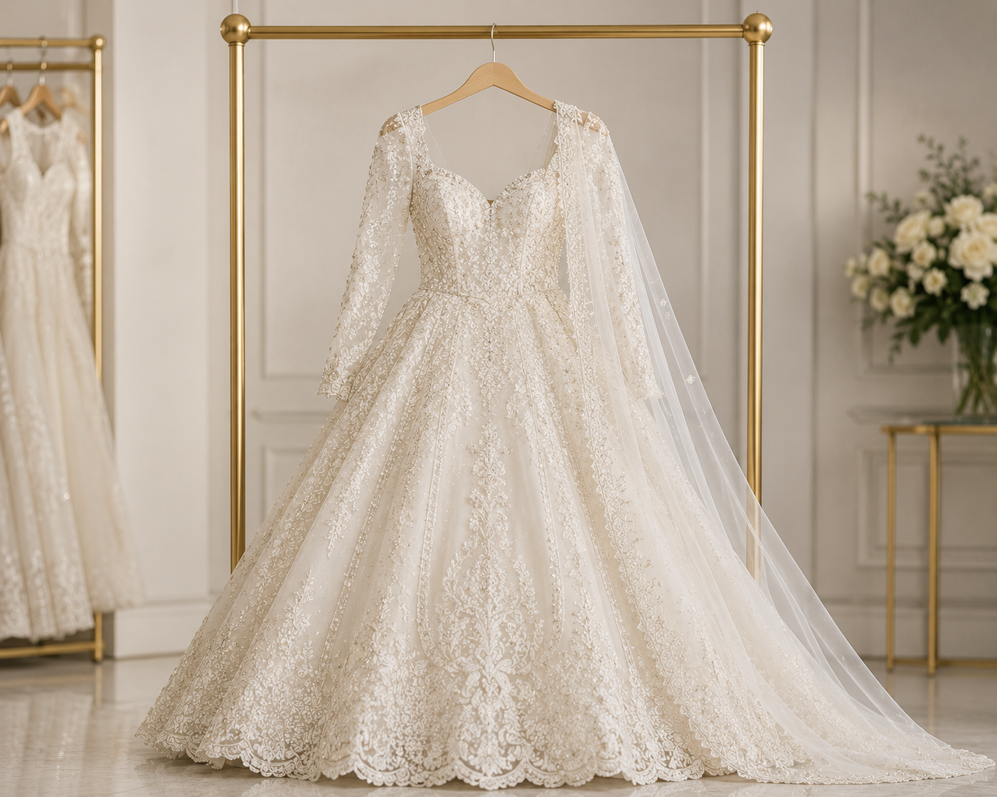 Bridal dress cleaning service