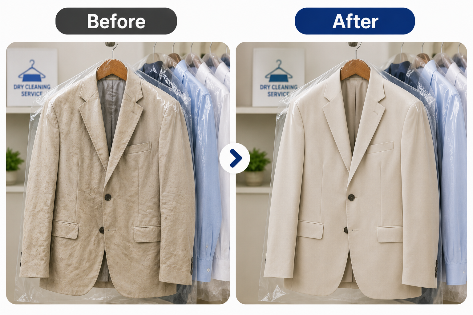 Dry cleaning work by Esquire Cleaners