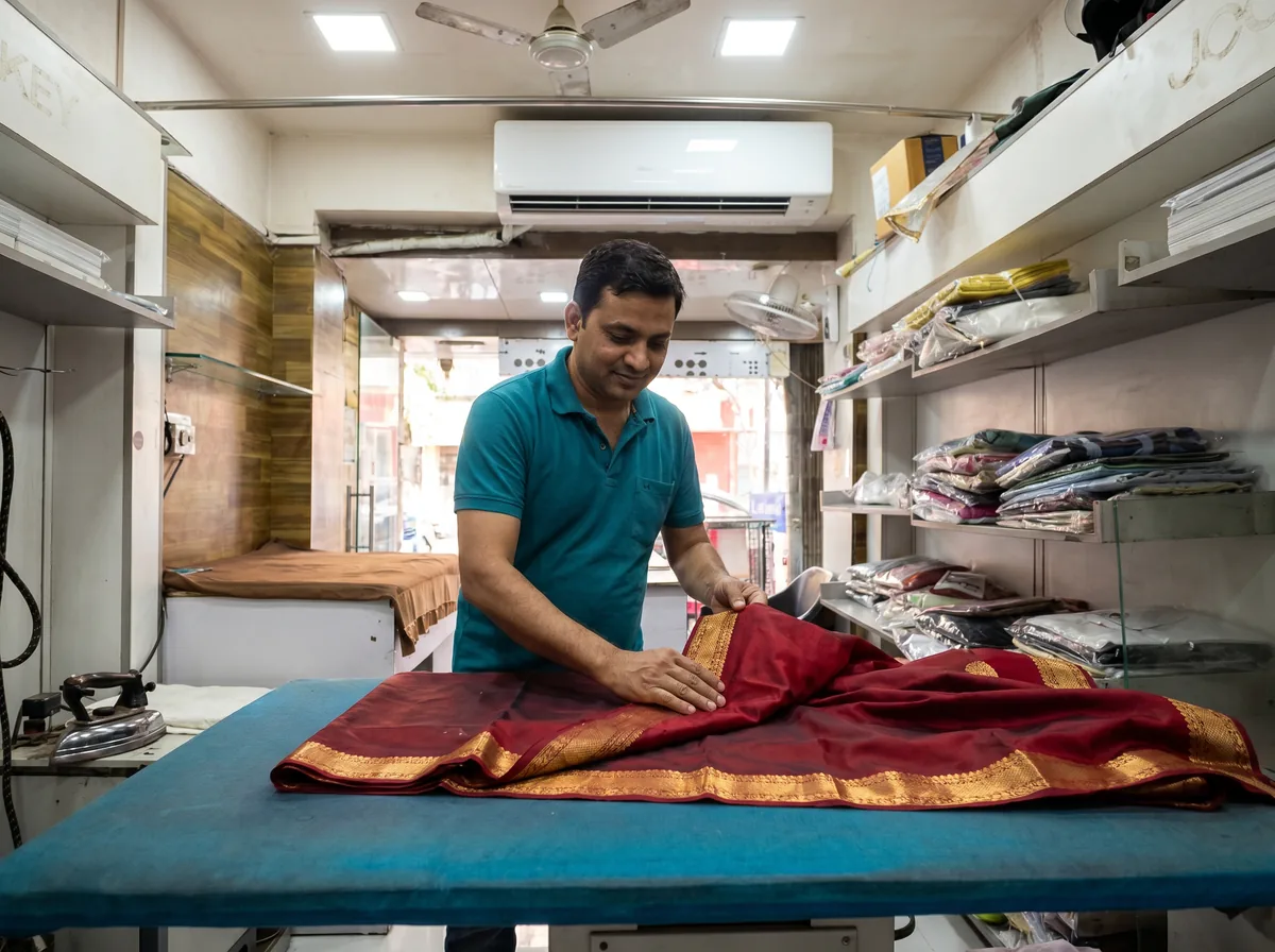 Saree care and folding