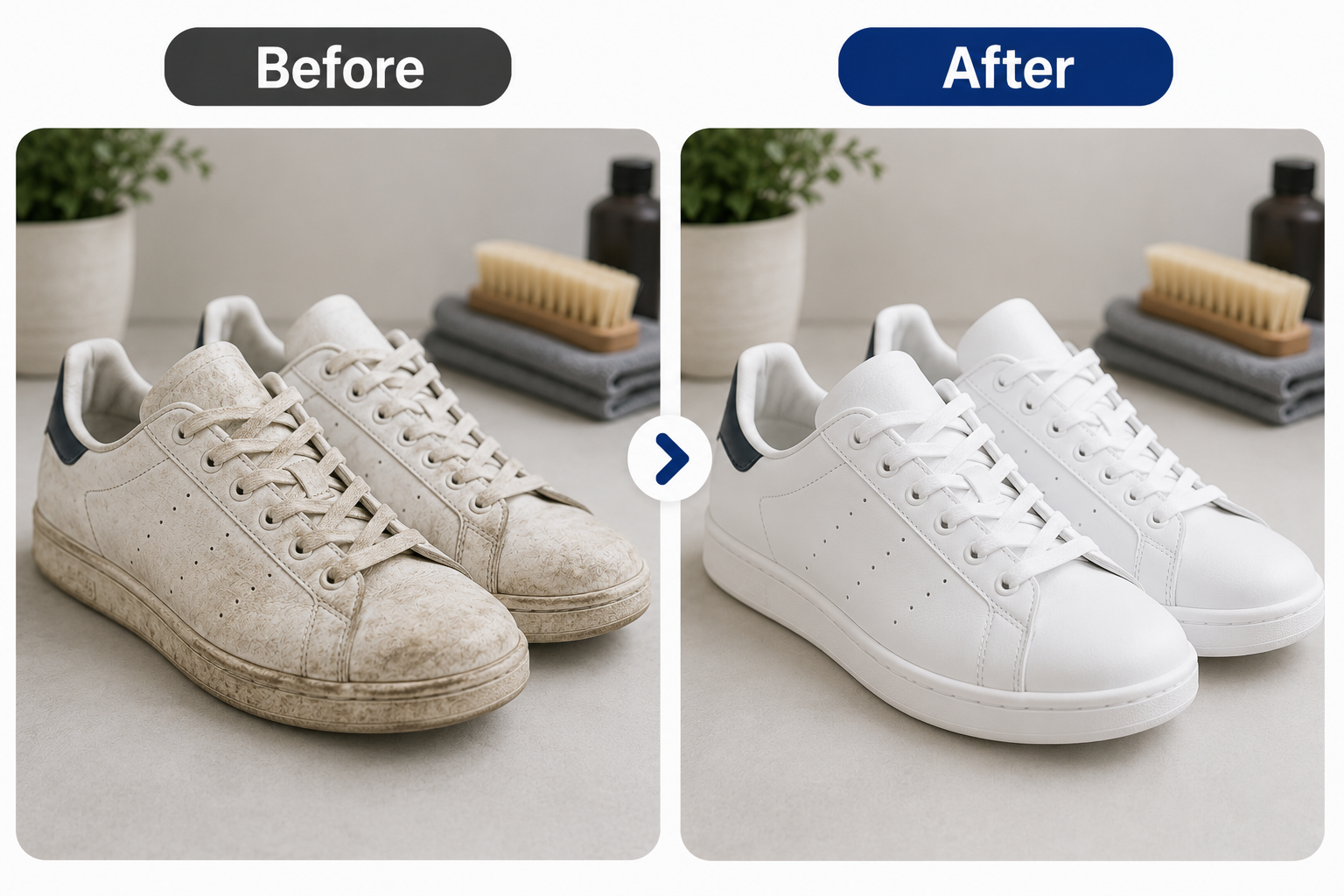 Shoe cleaning work by Esquire Cleaners