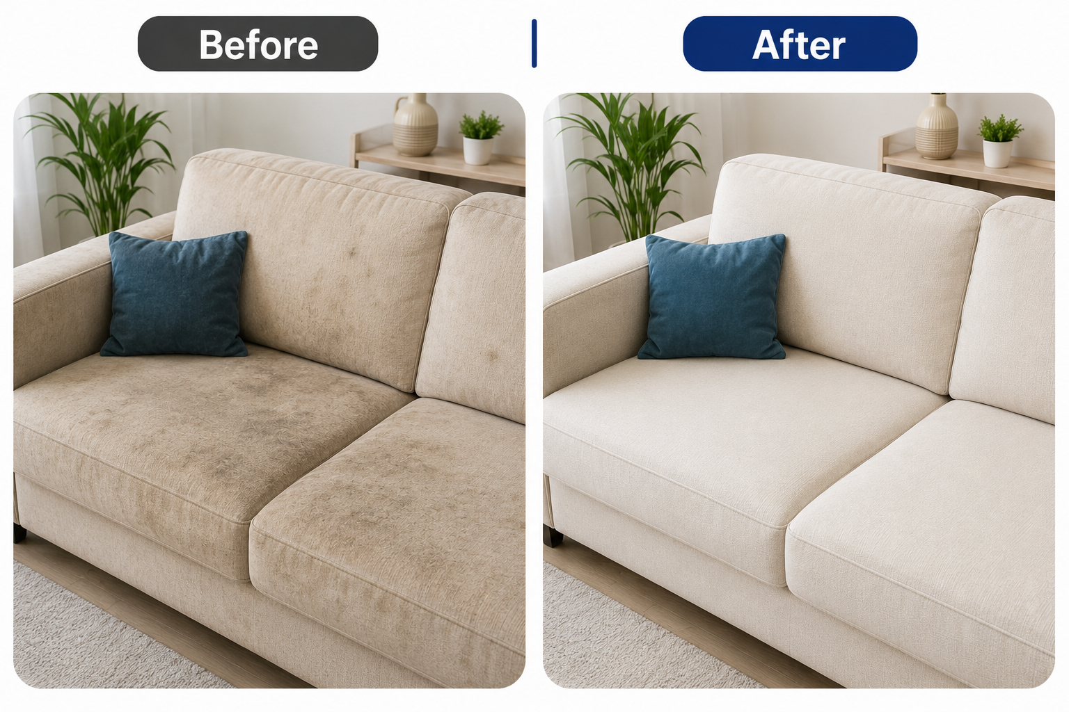 Sofa cleaning work by Esquire Cleaners